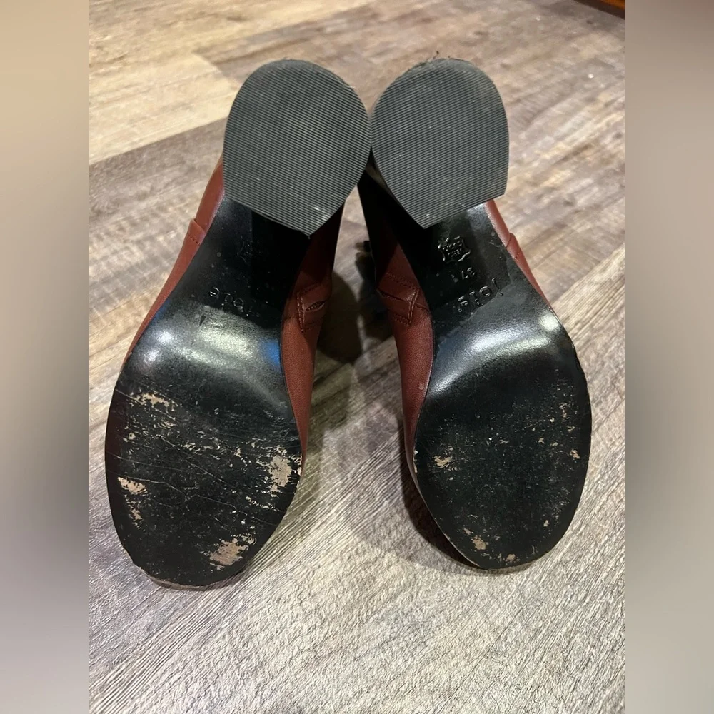 Joie Lorring red boots size 7 (37 EU) excellent condition